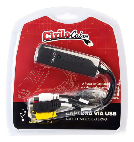 Kit Com 10 Placas De Captura Video Easycap Audio Usb