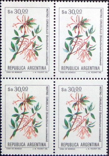 Argentina Flores, Cuadro Gj 2112 A $a 30 Fluor 85 Mint L9808
