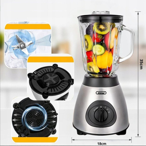 Licuadora Multifuncional Con Doble Vaso Para Especias