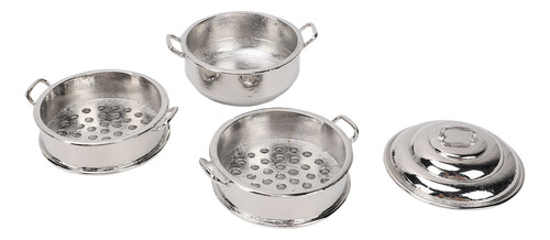 Vaporizador De Cocina En Miniatura A Escala 1:12, Cesta De A