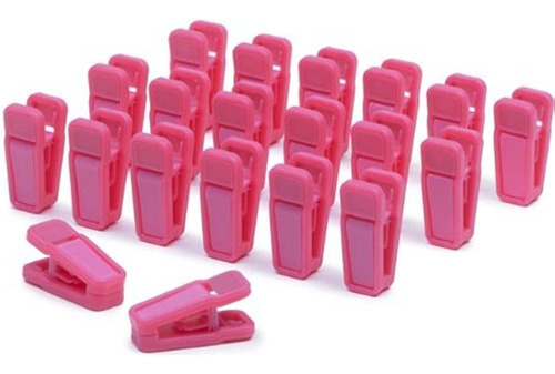 Conjunto De 20 Ganchos De Dedo Slimline Color Rosa