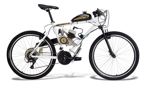 Imagem 1 de 3 de Bicicleta Motorizada Mtb Sport 2t Kit Motor 80cc Aro 26