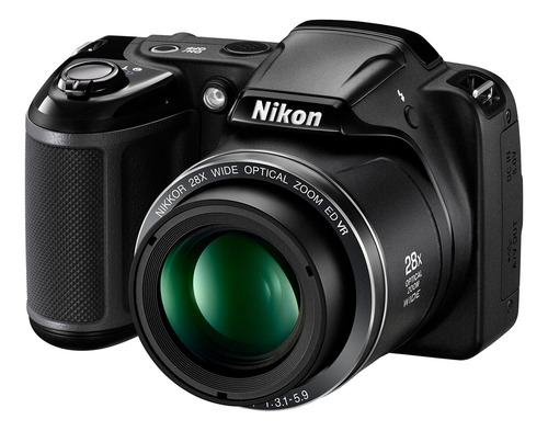 Nikon Coolpix L340 20.2 mp Cámara Digital Con Zoom Ópti. Color Negro