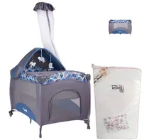 Comprar Cuna Corral Mecedora Con Colchon Ebaby Sally 716 