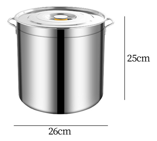Olla De Acero Inoxidable Para Cocinar Sopa Lento, Olla 10l