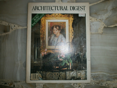 Revista Architectural Digest April 1982 Burt Bacharach Art