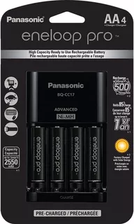 Pilas Recargables Panasonic Eneloop Pro X 4 Aa + Cargador