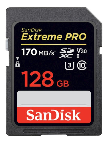 Sandisk Sdxc Extreme Pro Uhs3 4k 170mb/s 128gb Original