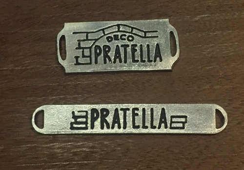 Imagen 7 de 7 de 100 Etiquetas Metálicas Pers., Chapitas Con Tu Marca 9x4