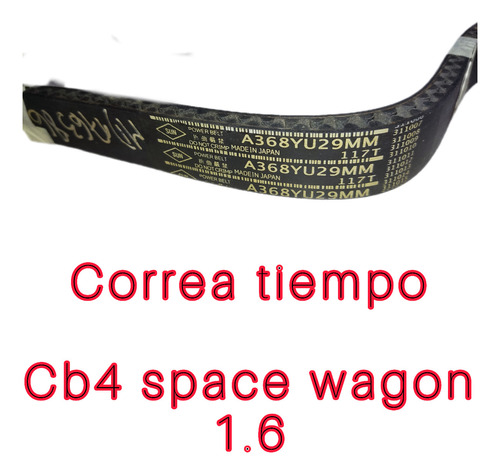 Correa Tiempo Mitsubshi Lancer 92/97 1.6 Cb4 Y Space Wagon  