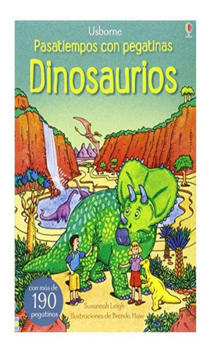 Libro Infantil Pasatiempos Con Pegatinas: Dinosaurios
