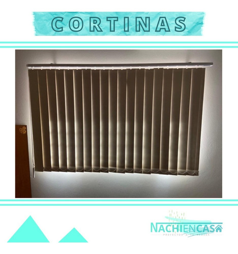 Bandas Verticales Black Out De 155x210 Ventana 150x2 Cortina
