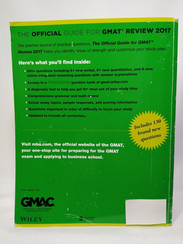 The Official Guide For Gmat Review 2017 (Usado)