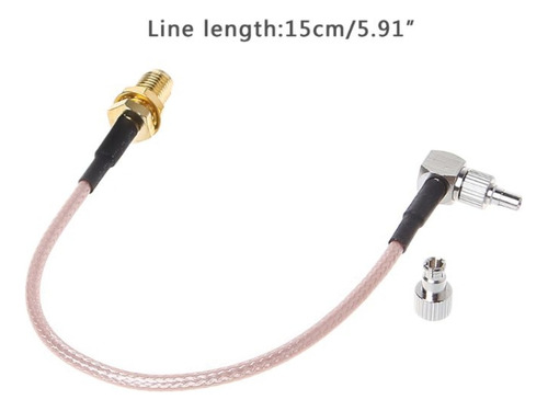 Conector Coaxial Doble Rf Sma Hembra A Crc9/ts9