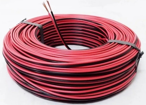 Cable Sonido Parlante Bafle Bipolar Rojo Negro 2x 2,50 Mm