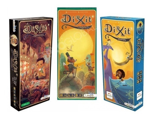 Pack Dixit 3 Expansiones Journey Origins Harmonies / Diverti