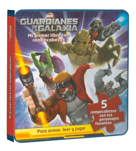 Libro De Fomi Guardianes De La Galaxia Con 5 Rompecabezas
