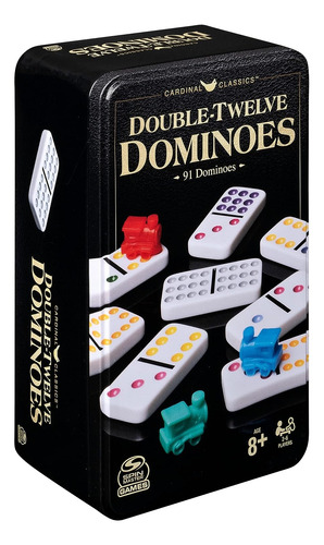 Domino Doble 12 Con Base Y 4 Trenes