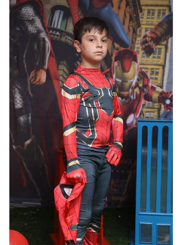 Imagem 3 de 6 de Fantasia Homem Aranha Ferro Vingadores Sem Volta Para Casa