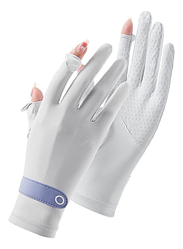 Guantes Proteccion Solar Uv Hombres Mujeres2 Dedos Malla Gir