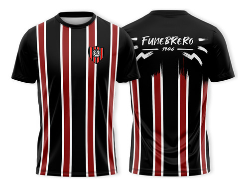 Camiseta Chacarita Funebrero Clásica Para Niños