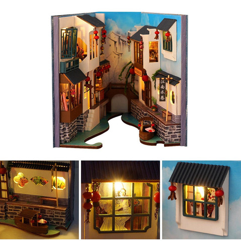 Nuevo Kit De Casa De Muñecas En Miniatura Jiangnan Con