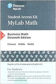 Mylab Math With Pearson Etext  Standalone Access Card  For B