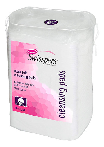 Swisspers  Almohadillas De Algodn Para Limpieza Facial Premi