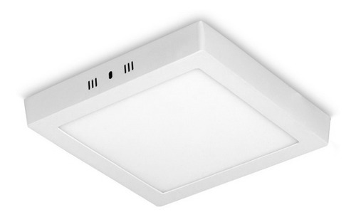 Imagen 1 de 10 de Panel Plafón Led Spot Aplicar 12w Cuadrado Marco Blanco