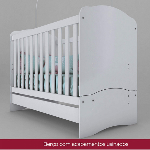 Imagem 8 de 12 de Quarto Infantil Com Guarda Roupa 3 Portas Cômoda E Hc