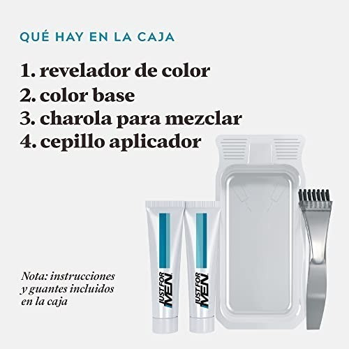 Tinte Para Caballero Just For Men Barba Y Bigote Castaño Negro 28g