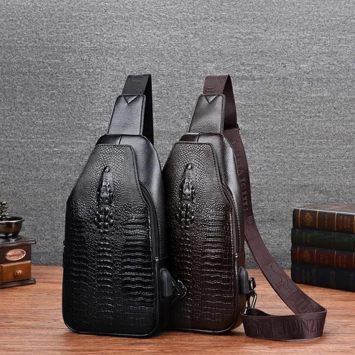 Nex Gen Remix Mochila Bandolera De Piel De Cocodrilo Para Y