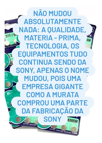 Bateria Pilha Cr 2016 Sony 3v Lítio Original 5 Uni Potente
