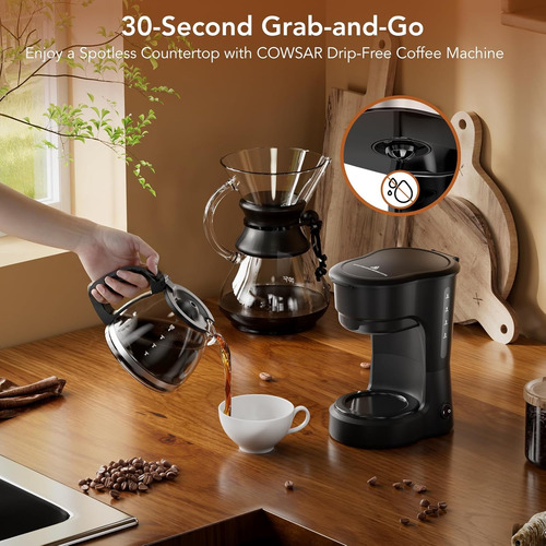 Cafetera De Goteo De 5 Tazas Con Filtro Reutilizable