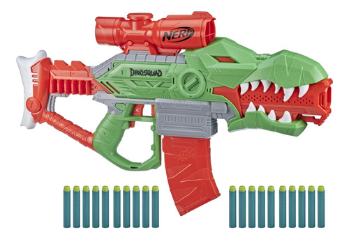 Nerf Dinosquad Rex-rampage - Lanzador De Dardos Motorizado,