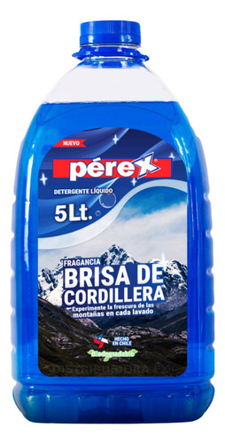 Detergente Líquido Perex Brisa De Cordillera - 5 Litros