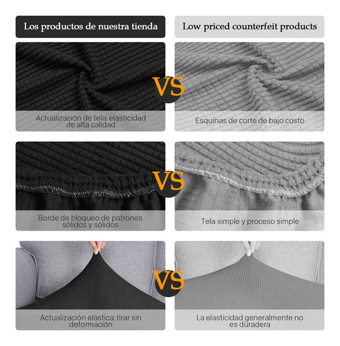 Homjuomd Funda De Sofá Elástico Protector Cubre Salas Para 4 Plazas