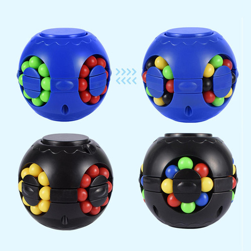 W 5 Juguete Para Aliviar El Estrés Cube Fidget Azul