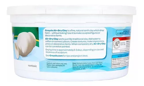 Crayola Air Dry Clay Bucket, White, Arts & Craft Supplies, 2.5 Pounds