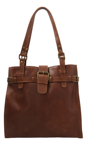 Cartera Cuero Mujer Beville Bag Café Hush Puppies