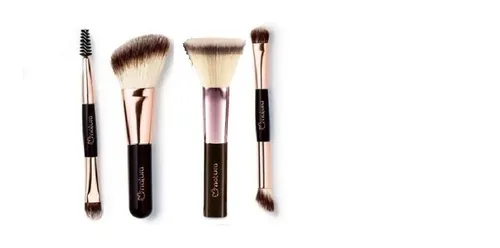 Natura Una Kit De 4 Mini Pinceles Para Maquillaje | MercadoLibre