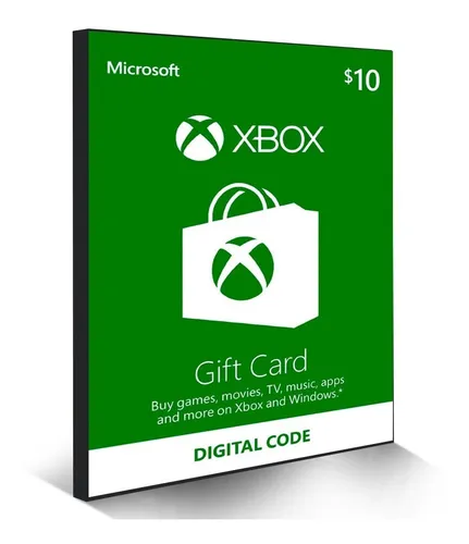 Xbox Live Gift Card $10 - Microsoft Points 10 Dolares Us !