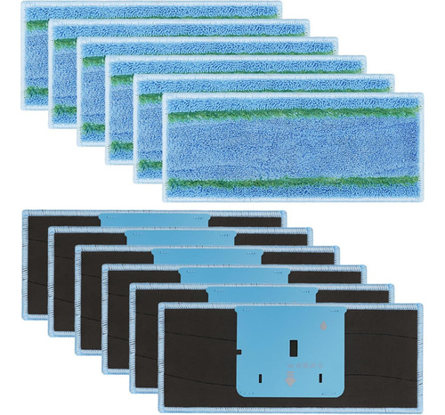 Extolife Pack 12 Paños Mopa M6 Para Irobot Braava Je...