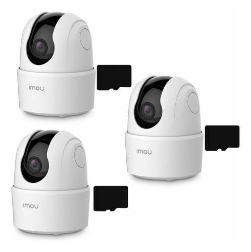 Kit 3 Camara Seguridad Ip Wifi Imou Ranger 2mp Full Hd +32gb