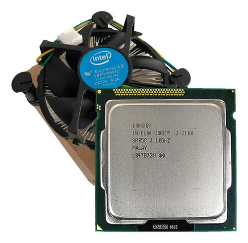 Processador Intel Lga 1155 I3 2100 3.10 3mb C/  Cooler Tray