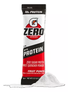 Gatorade G Zero With Protein - Fruit Punch - Pack C/ 10