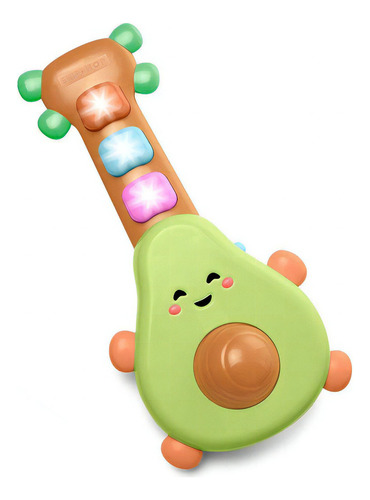 Juguete musical Skip Hop Rock-a-Mole Avocado para guitarra, color verde lima