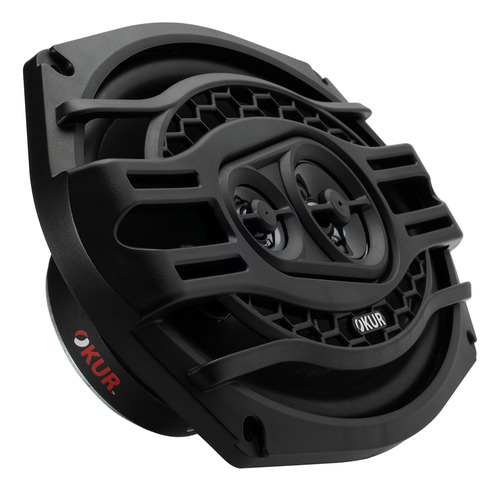 Par de Bocinas Para Automóvil OKUR ORS69 ORS Series 6X9 Pulgadas 250 Watts Máximo 100 Watts RMS 3 Vías 4 Ohms Color Negro By DB Drive