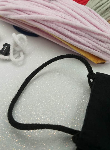 5 Mts Elástico Roliço Material Macio - Não Irrita Orelha
