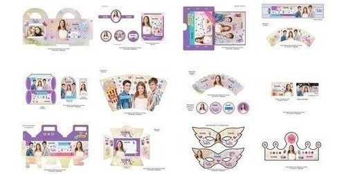 Kit Imprimible Violetta Tarjetas Cotillon Candy Bar Cumple